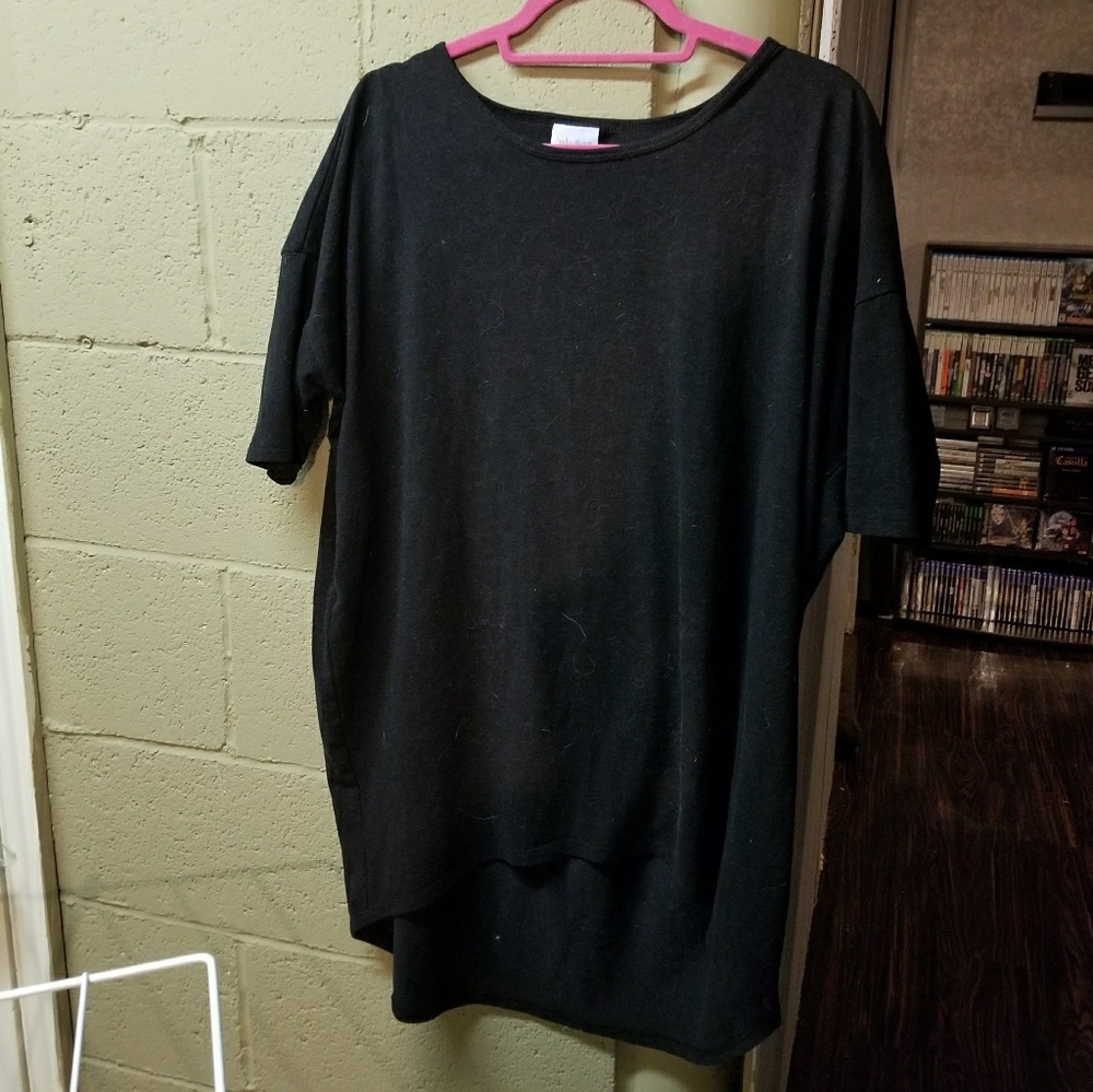 Lularoe Heathered black Irma Large